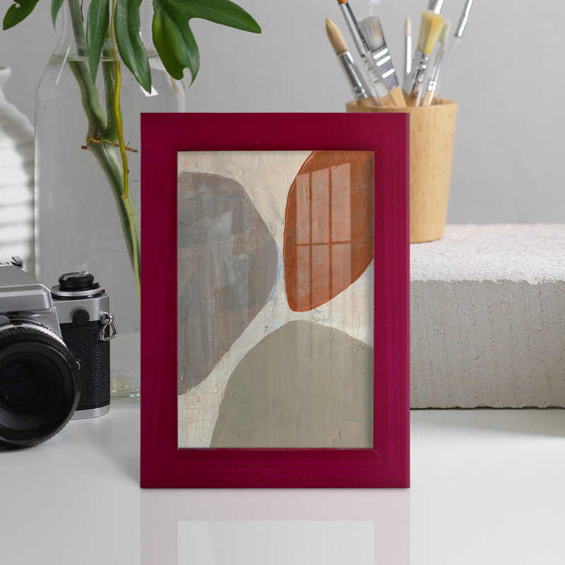 Gemima Three Stones II - impression d'un seul cadre photo, Rouge, H 6 po x l 4 po x P 1 po