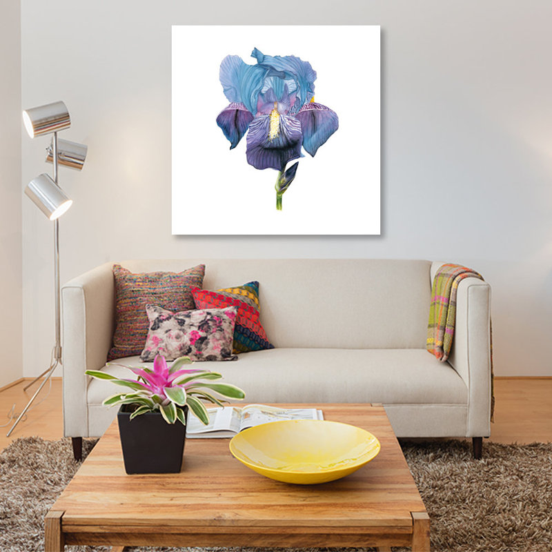 «Brighton Blooms IV», impression sur toile, H 37 po x l 37 po x P 1,5 po, Toile tendue, Pas de tapis