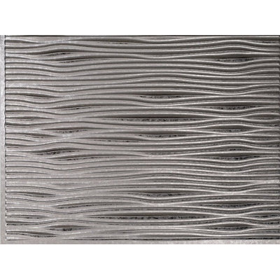 Abelhard Backsplash Tiles Decorative Wall Panelling, Galvanized, 18" x24"