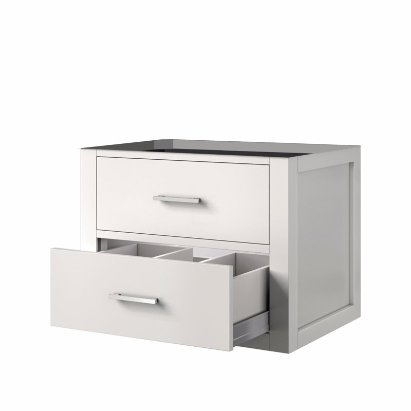Meuble-lavabo simple, Blanc