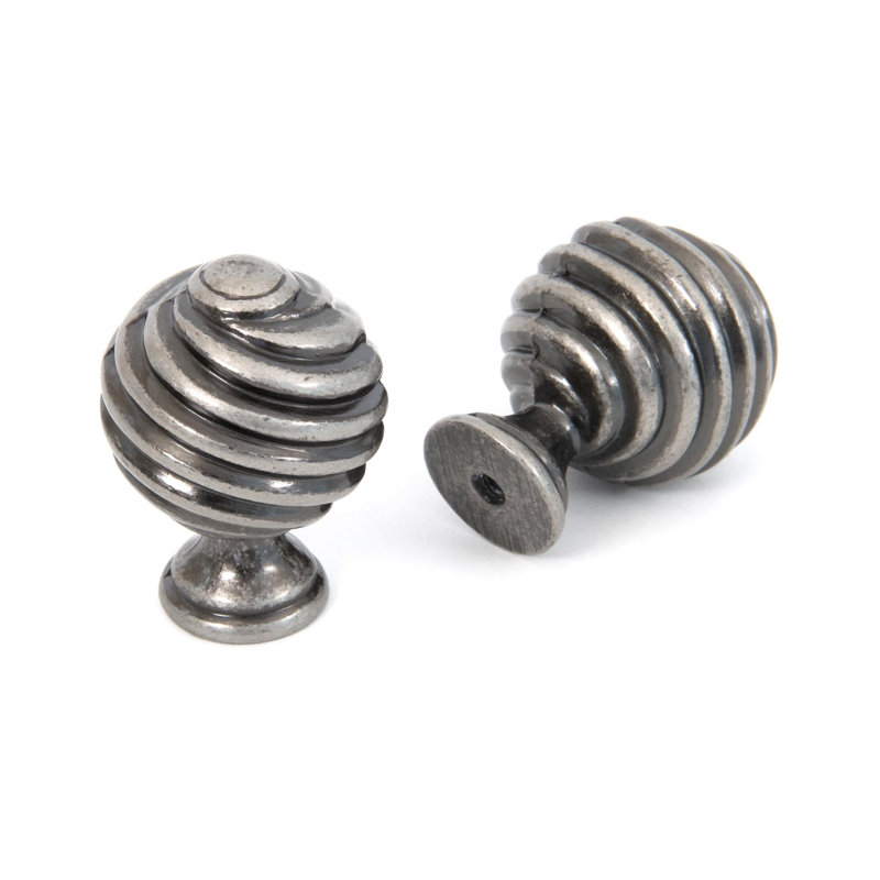 Pewter Twist Cabinet Knob, 6