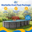 Piscine ovale en acier de 52 po de profondeur Montilla-111806402-111806401