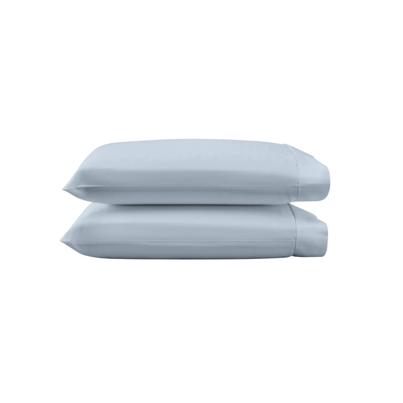 TEMPUR-Luxe Egyptain Cotton Pillowcase Set, Sleepy Blue, King Pillowcase