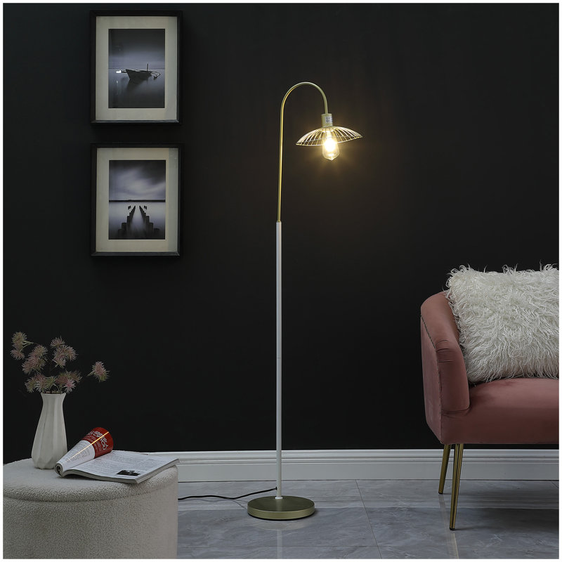 Lampe sur pied en métal 64 po