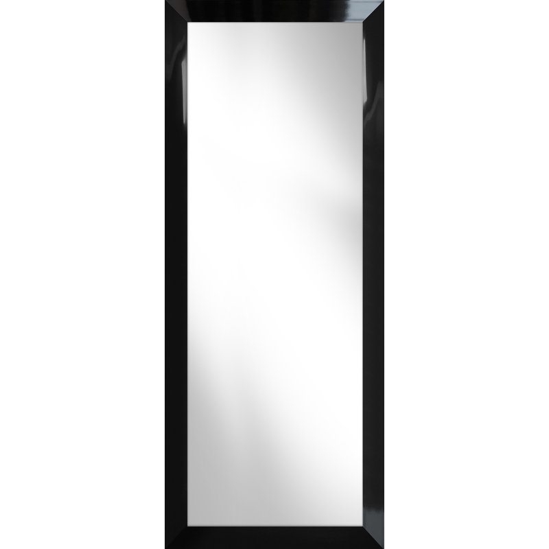 Faynett Flat Mirror, 185 cm H x 75 cm W, Black