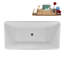 Baignoire autoportante 63 "avec drain interne Streamline-112235266