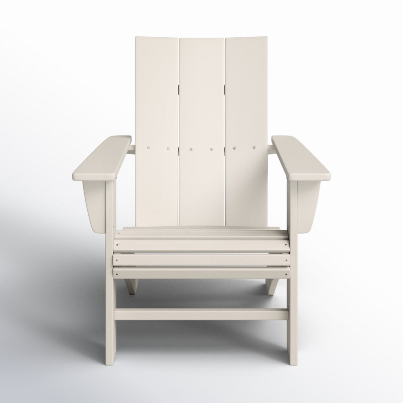 POLYWOOD Modern Curveback Adirondack Chair, Sand