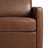 Modern Upholstered Coffee Faux Leather Square Swivel Armchair with Matel Base (Set of 2)-881606333