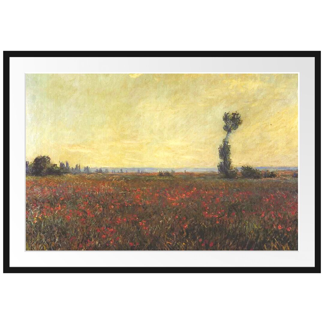 Gerahmter Kunstdruck Poppy Field I von Claude Monet