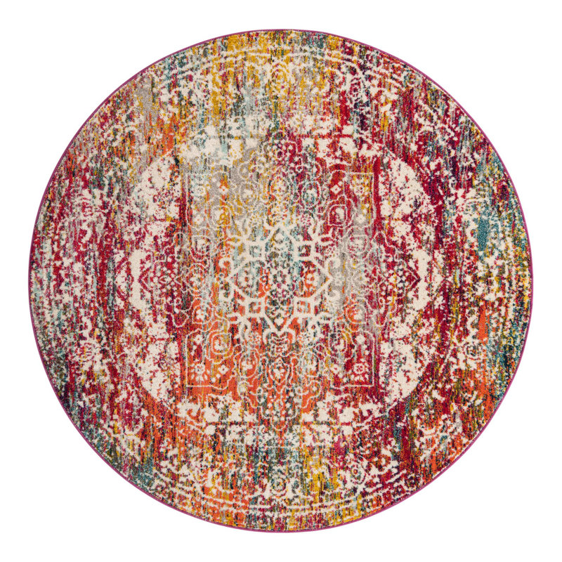 Robinne Oriental Indoor Rug, Round 7'1"