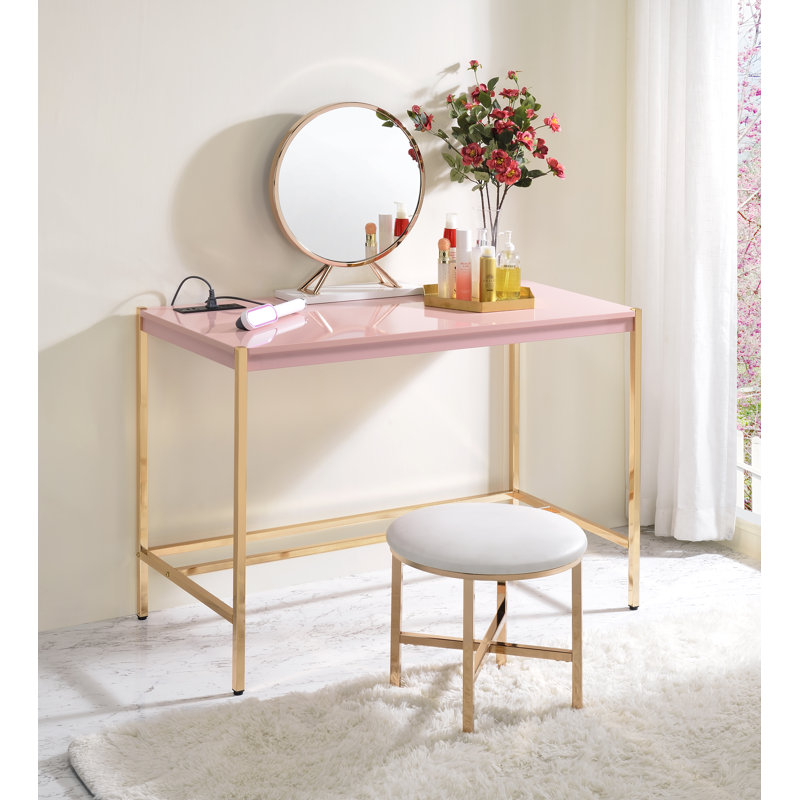 Coiffeuse Tammy, Rose/or