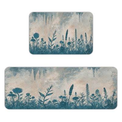Tapis de cuisine rétro, 2 unités