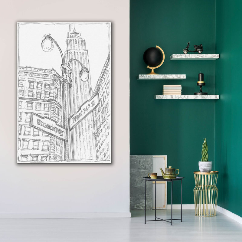  'Ny Intersection 2' by Ethan Harper Canvas Wall Art, 40" x 60"