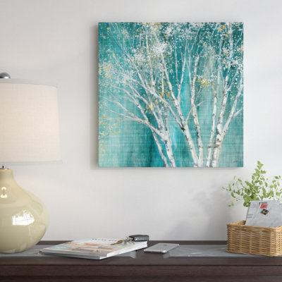 « blue bouleau » par julia purinton, impression sur toile tendue