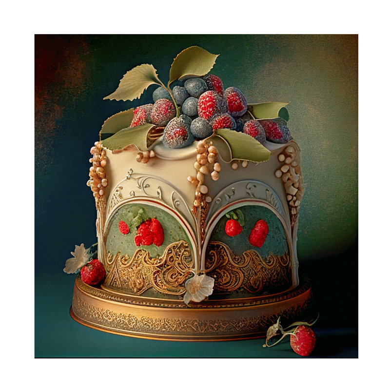 Art sur toile Sasha Delphine's Bakery II, H 14 po x l 14 po