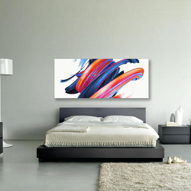 Twisting Strokes Print, Metal