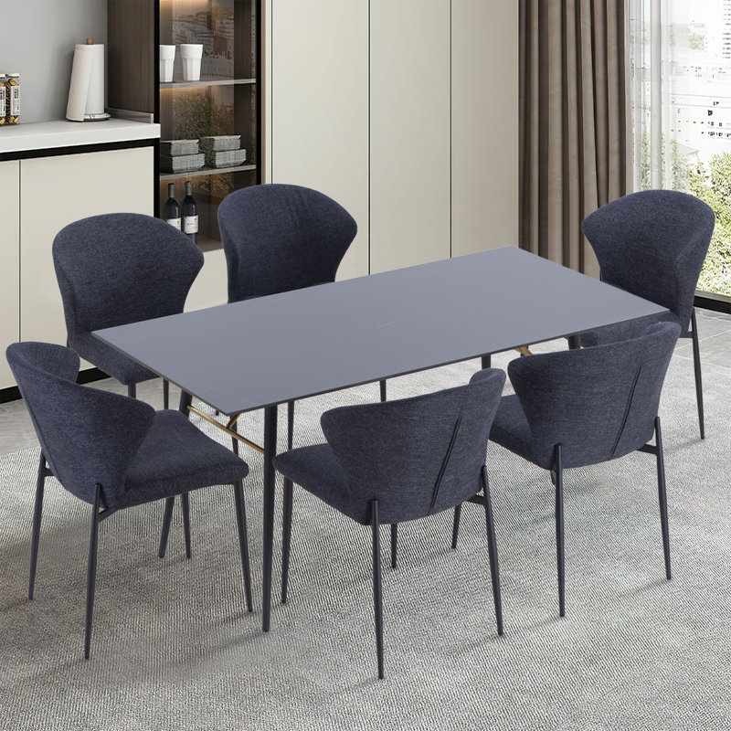 Metal Base Dining Table