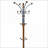 Coat Rack Hall Tree with Storage Bench &amp; Shoe Organizer, White | MDF | White