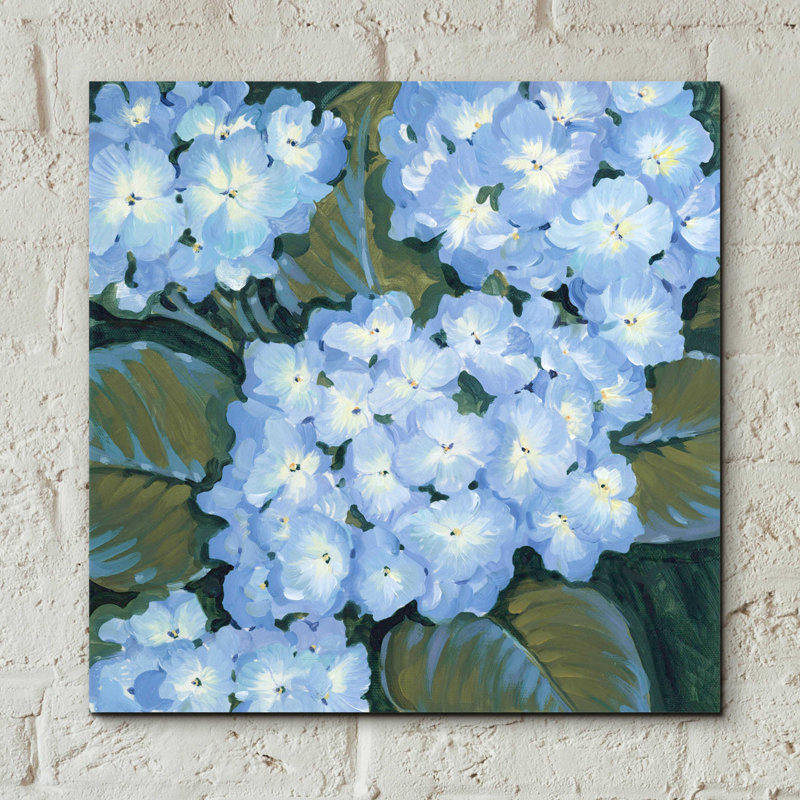 «Blue Hydrangeas I» par Tim O'Toole, H 12 po x l 12 po x P 0,13 po
