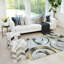 Noir abstrait/gris/jaune Tapis décoratif Airial-2125465242