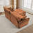 Chenille Upholstered 2-Seater Sectional Sofa With Ottoman-1342498986