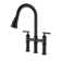 CASAINC Bridge Pull Down Kitchen Faucet with 2 Handles