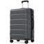 Valise rigide 24 po ABS à carreaux durs et extensible avec roulettes pivotantes et verrou TSA pour un voyage en toute sécurité