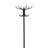 Black 12-Hook Coat Rack
