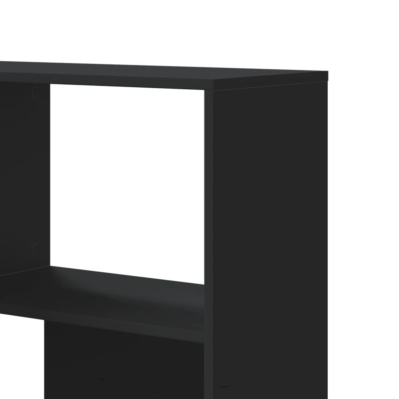 Azamat 140cm H x 85cm W Bookcase, Black