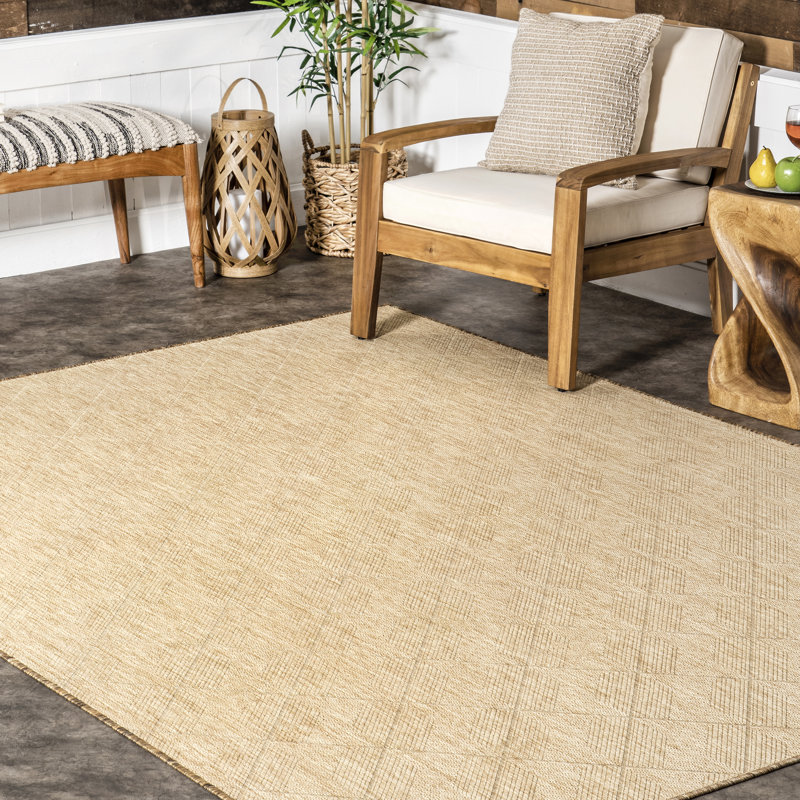 Ray Diamond Indoor/Outdoor Area Rug, Runner 2' x 8'