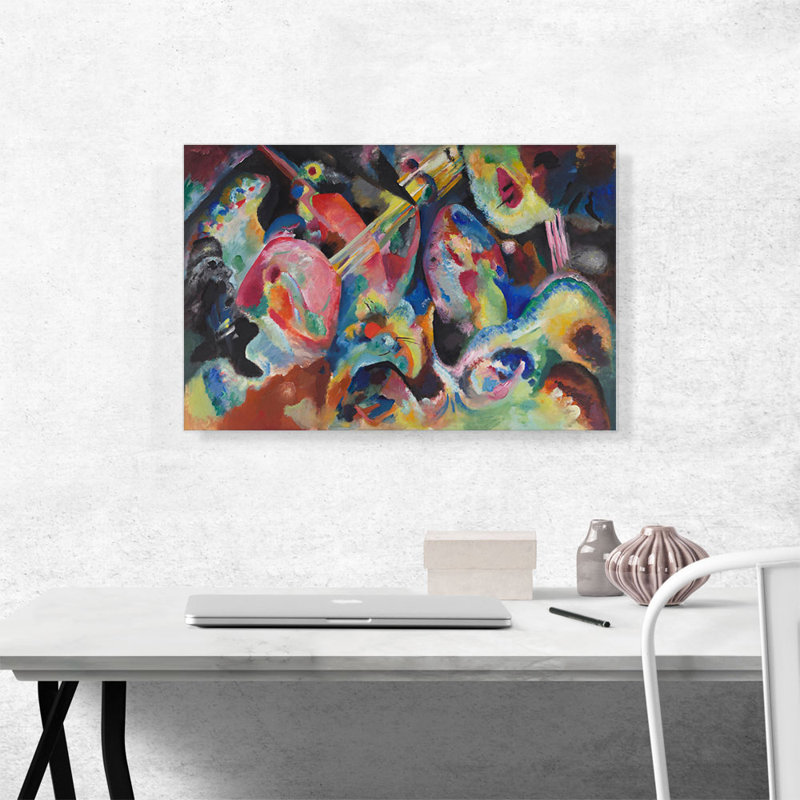 «Flood improvisation Deluge 1913» par Wassily Kandinsky, reproduction d'art sur toile tendue, H 18 po x l 26 po x P 0,75 po
