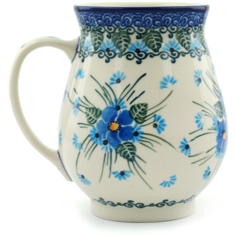 Forget Me Not Stoneware Coffee Mug