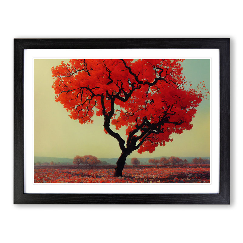 Flawless Tree - Single Picture Frame Print, Black Framed, 46cm H x 64cm W x 2cm D