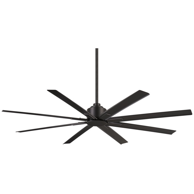 65" 8 - Blade Standard Ceiling Fan with Remote Control