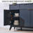 60" Sideboard Buffet Cabinet With Doors And Shelves-661509533