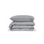 Parker White 100% Cotton 300 TC Modern & Contemporary 3 Piece Duvet Cover Set-21066362-124928023-124928030