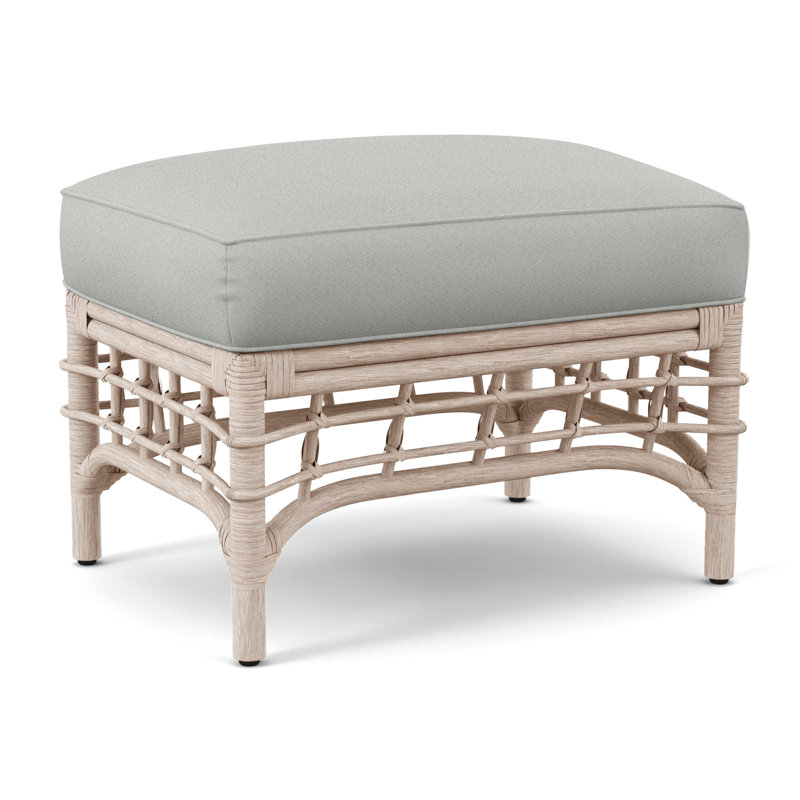 Bridgehampton Ottoman, Oslo Grey; 0820-85, Sea Glass