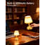Lampe de table rechargeable sans fil avec batterie 5200Mah, contrôle tactile à 3 niveaux d'intensité variable, lumière blanche chaude portative pour la cuisine de la chambre à coucher, la salle à manger, le patio, l'intérieur et l'extérieur