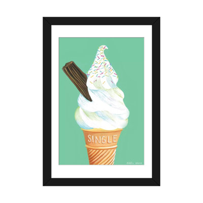 « ice crème on menthe green », impression sur toile