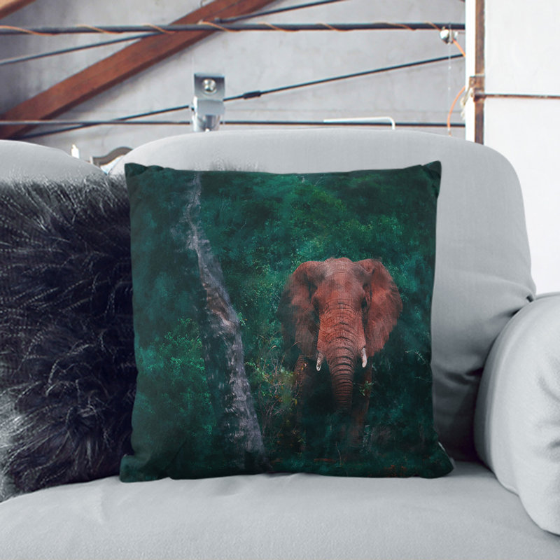 Elephant Vol.8 Square Throw Cushion, 55cm H x 55cm W x 20cm D