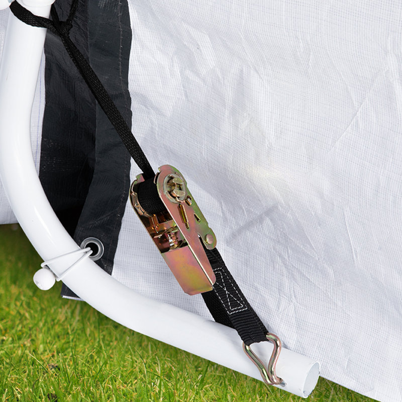 Abri d'auto 10 'x 15' avec 4 sacs en tissu, 9' H x 10' W x 15' D