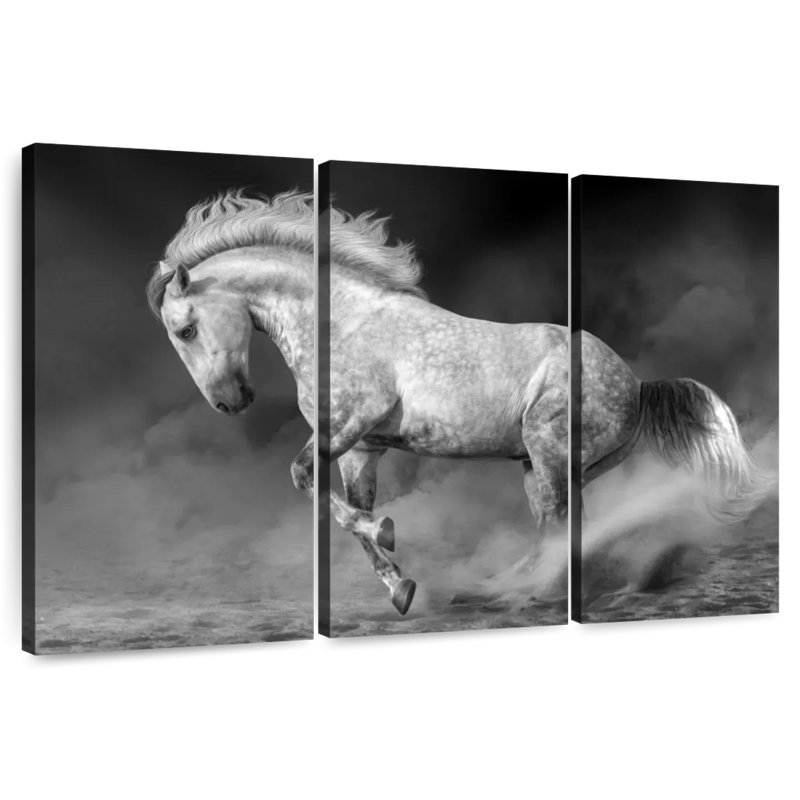 Cheval andalou Brampt, H 28 po x l 45 po