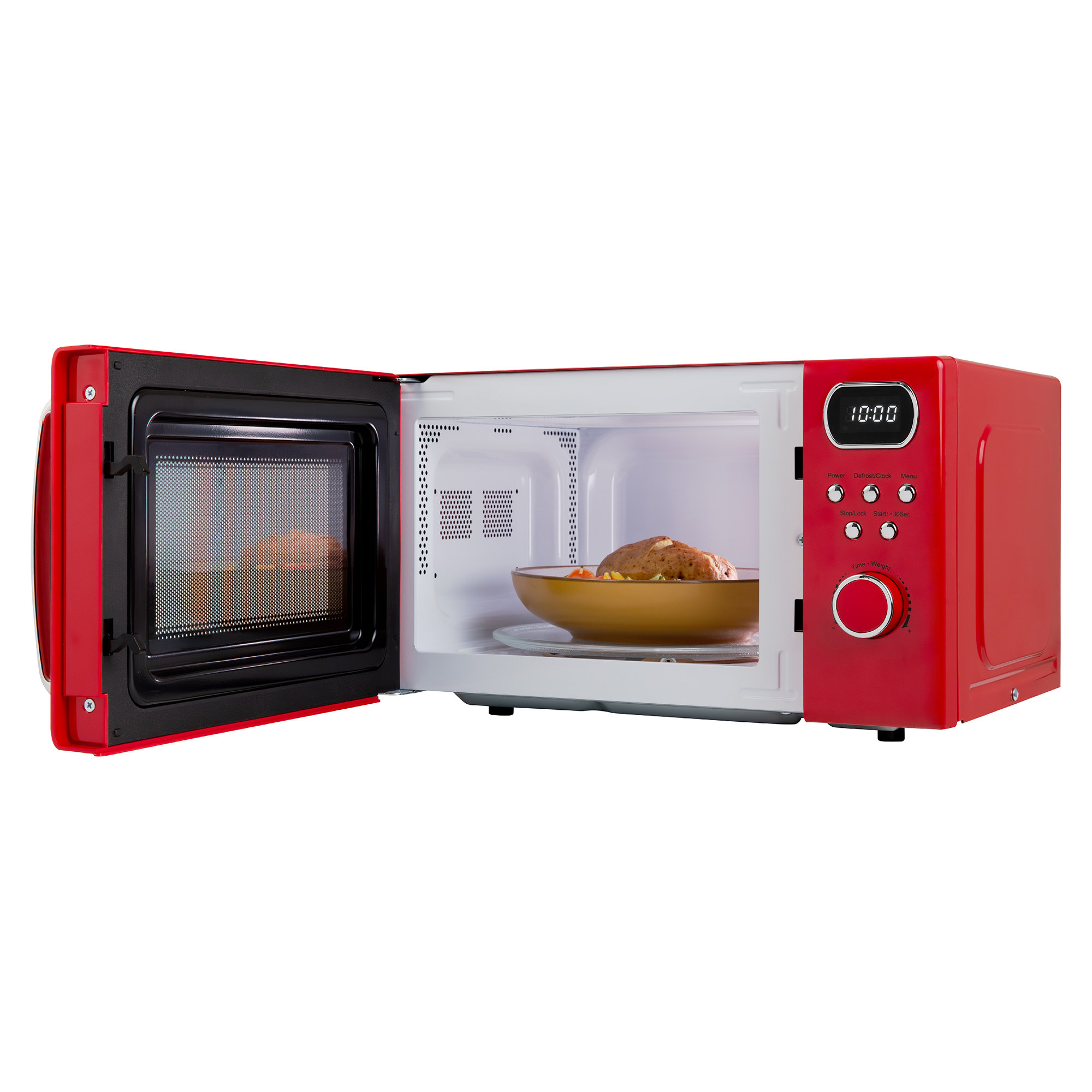 Abode Amd2004r/01 20l Digital Microwave In Red | Wayfair.co.uk
