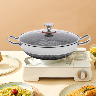 YINXIER Stainless Steel Non Stick 1 -Piece Frying Pan -  W2435