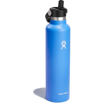 Water Bottle Insulated Stainless Steel Straw Lid Non Spill Leakproof Cascade
