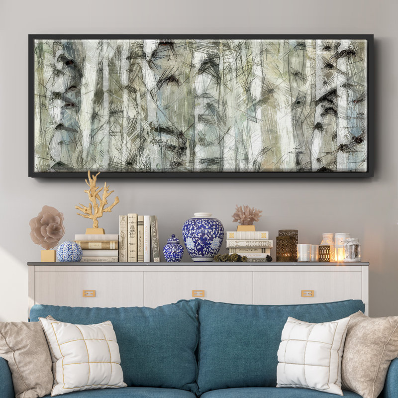 Birch II- Framed Canvas