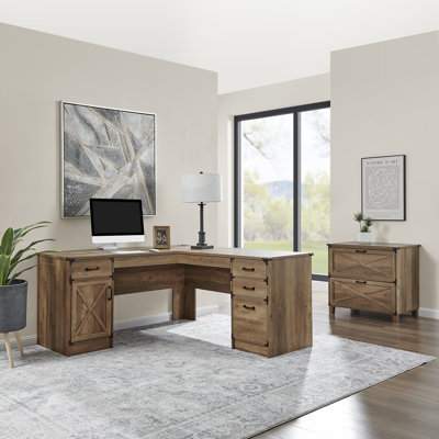 Nguyen 2 Piece L-Shape Office Set