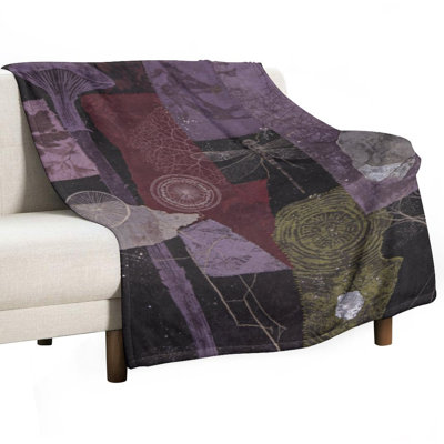 Abstract Collage Of Luxury Flannel Throw Blanket, Soft Warm Fuzzy Blanket for Living Room Sofa Bed Home Decor