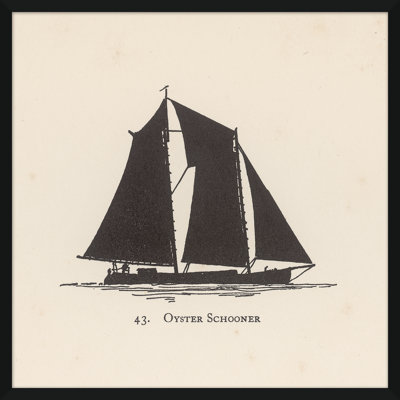 Oyster Schooner Sailboat Giclee Print