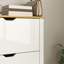 HOMCOM 18-Shoe Storage Cabinet 6 Shelves 3 Drawers Tabletop-1445330202